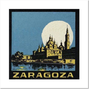 Zaragoza | Spain Gift | Spanish | Zaragoza travel | Vintage Posters and Art